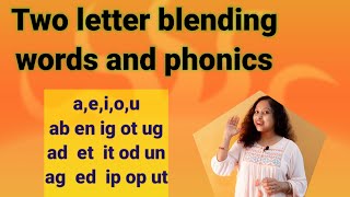 Two letter blending words and phonicsHow to teach blending words to kids easily [upl. by Clabo]