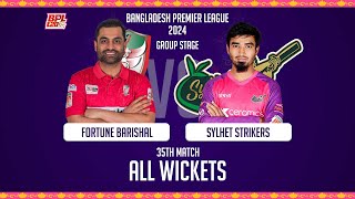 All Wickets  Fortune Barishal vs Sylhet Strikers  35th Match  Season 10  BPL 2024 [upl. by Tedra]