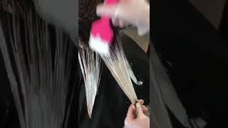 Balayage hair color Technique at Homehairtransformationhaircolorhairtutorialbalayage share [upl. by Zacharie252]