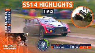 SS14 STAGE HIGHLIGHTS  WRC Rally Italia Sardegna 2023 [upl. by Oniram936]