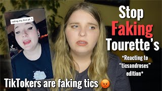 Girl with Real Tourettes Reacts to Tiktoker Faking Tourettes  TicsandRoses Edition [upl. by Lathrope369]