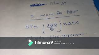 how to mark hole on flange surface with the help of PCD Pcd कैसे निकलेPcd फॉर्मूला [upl. by Catarina852]