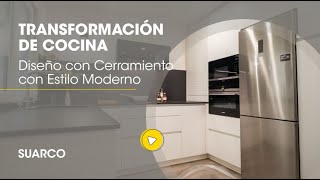 ✨Transformación de Cocina Diseño Abierto con Cerramiento con Estilo Moderno  Cocinas Suarco 🍳 [upl. by Allwein]