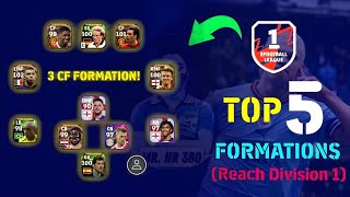 Top 5 Best Formation To Reach Division 1 eFootball 2024 Mobile  Custom Formation 🔥 [upl. by Rae103]