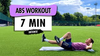 Intense Abs Workout For Football Players  BODYWEIGHT  7 MINS [upl. by Rockey835]