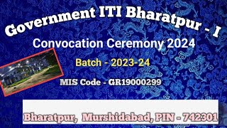 Convocation Ceremony  Government ITI BharatpurI  Electrician  Fitter  Welder  MCEA  PBSSD [upl. by Bucky]