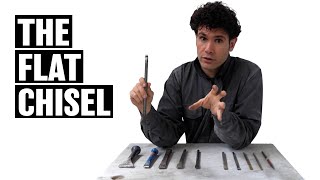 How to carve stone by hand  The FLAT CHISEL [upl. by Ninon]