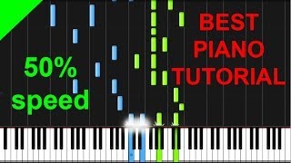 Birdy  Wings 50 speed piano tutorial [upl. by Mcclary]