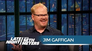 Stop Yelling quotHot Pocketsquot at Jim Gaffigan  Late Night with Seth Meyers [upl. by Daile683]