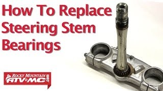 Motorcycle Steering Stem Bearing Replacement [upl. by Adnarb632]