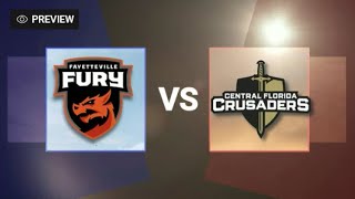 FAYETTEVILLE FURY VS CENTRAL FLORIDA CRUSADERS [upl. by Khai688]