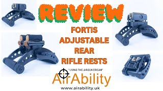 89 Fortis Adjustable Rear Rests  REVIEW  fantastic back rifle rests with loads of adjustability [upl. by Foy834]