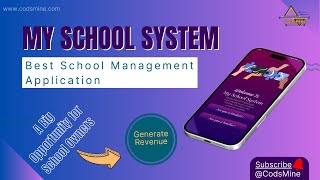 Best School Management App 2024  My School System by Codsmine Promo Video [upl. by Higinbotham]