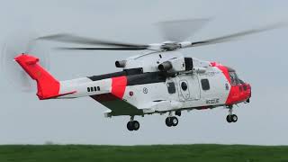 SAR Queen Norwegian AW101 Merlin ZZ113  Yeovil November 2021 [upl. by Addison]