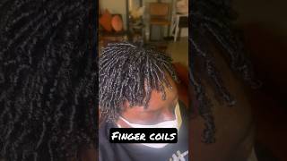 Finger coils Natural hair in Detroit [upl. by Esme489]