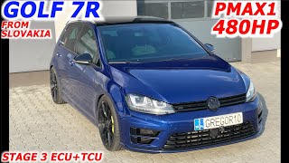 VW GOLF 7R 480HP from Slovakia GARRETT Power MAX 1 GREGOR10 Chiptuning Poland [upl. by Squier]