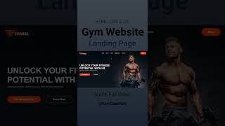 Gym Website Using HTML amp CSS  Step by Step Tutorial  Fast Code [upl. by Darby791]