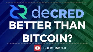 DECRED COIN 2018  WILL IT BE BETTER THAN BITCOIN [upl. by Atims794]