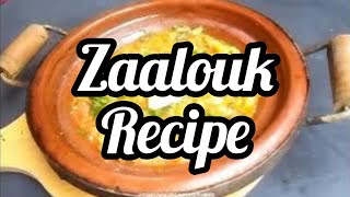 quotZaalouk Recipe Traditional Moroccan Eggplant and Tomato Dish [upl. by Berneta]