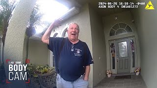 Bodycam Angry Florida Man Shot Walmart Drone with His Pistol [upl. by Daveen]