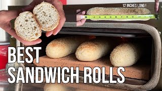 Philadelphia Hoagie Rolls  Recipe Included [upl. by Ahsinat]