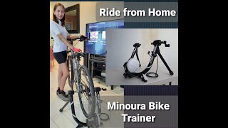 Minoura Bike Trainer Bike from Home [upl. by Aleihs]