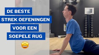 De Beste Strek Oefeningen Rug voor een Soepele Onderrug 👌🤩 [upl. by Krause571]