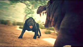 All Animals Vs Black Machairodus Cutscenes In Ancestors The Humankind Odyssey [upl. by Ayerim250]