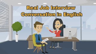 Real Job Interview Conversation in English [upl. by Nael778]