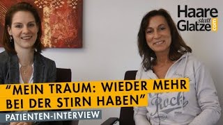 Haartransplantation bei einer Frau Interview und VorherNachherVergleich [upl. by Ssitnerp595]