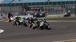 LIVE 🔴 RACE 1  2024 Round 6 Thruxton  RampG British Talent Cup [upl. by Eladroc]