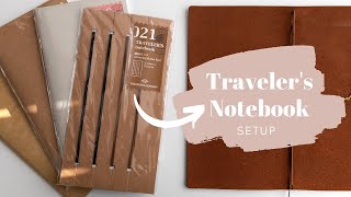 How to Set Up Your Travelers Notebook  A Guide for Beginners [upl. by Idnas]