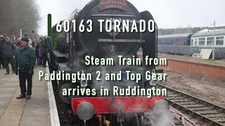 Tornado 60163 Paddington 2 Steam Train arrives at Ruddington [upl. by Naletak]