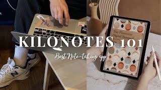 KILONOTEs tips amp tutorial  Best notetaking app 📓✏️ [upl. by Allister51]