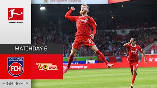 1 FC Heidenheim  Union Berlin 10  Highlights  Matchday 6 – Bundesliga 202324 [upl. by Sibylle355]