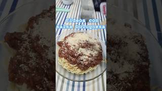 🍝🍝FIDEOS CON SALSA BOLOGNESA  🍝🍝 recetas [upl. by Duarte814]