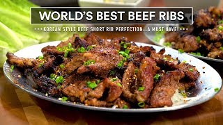 Best KOREAN BBQ of my LIFE Beef Short Ribs Perfection [upl. by Aneri]