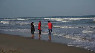 Mahabalipuram Sea Beach Tamil Nadu India in 4K Ultra HD [upl. by Clapper]