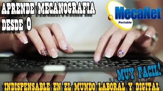 Mecanet  Aprende a escribir correctamente con teclado  tutorial mecanografia [upl. by Gnep]