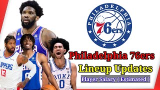 Philadelphia 76ers lineup updates NBA 202425 Season Philadelphia Rosters 2024 [upl. by Callida]