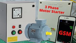 3 Phase Motor Stater  Motor Stater Using GSM [upl. by Cut]