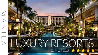 Top 10 BEST HOTELS and RESORTS in MANILA  Philippines 2024 [upl. by Llerrehs623]