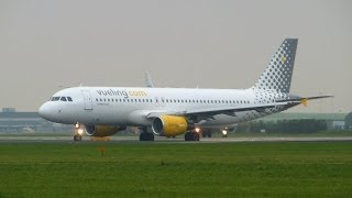 Vueling Airlines ► Airbus A320200 ► Takeoff ✈ Amsterdam Airport Schiphol [upl. by Blatt233]