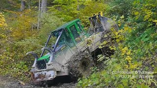 Débardage en hautes montagnes John deere 548 G3 HD [upl. by Annavas]