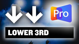 How to Build a LOWER THIRD in ProPresenter 7 [upl. by Stevana]