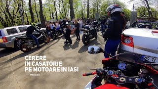 MotoIasi  Cerere in casatorie pe motoare in Iasi  Motorcycle marriage proposal MotoIasi [upl. by Fitton248]