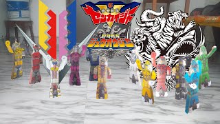 Kikai Sentai Zenkaiger VS Daubatsu Sentai Zyuohger Henshin together  SS AND PR arty zone [upl. by Gilman]