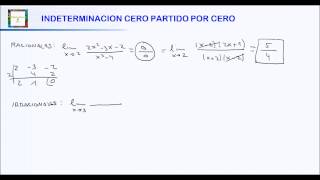 INDETERMINACIÓN CERO PARTIDO POR CERO HD [upl. by Wiles585]