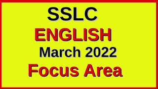 Focus Area 2022 SSLC English [upl. by Cornia958]