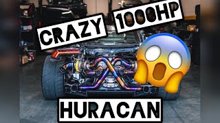 1000HP TWIN TURBO HURACAN 😨⚠️ [upl. by Naitsirhk]